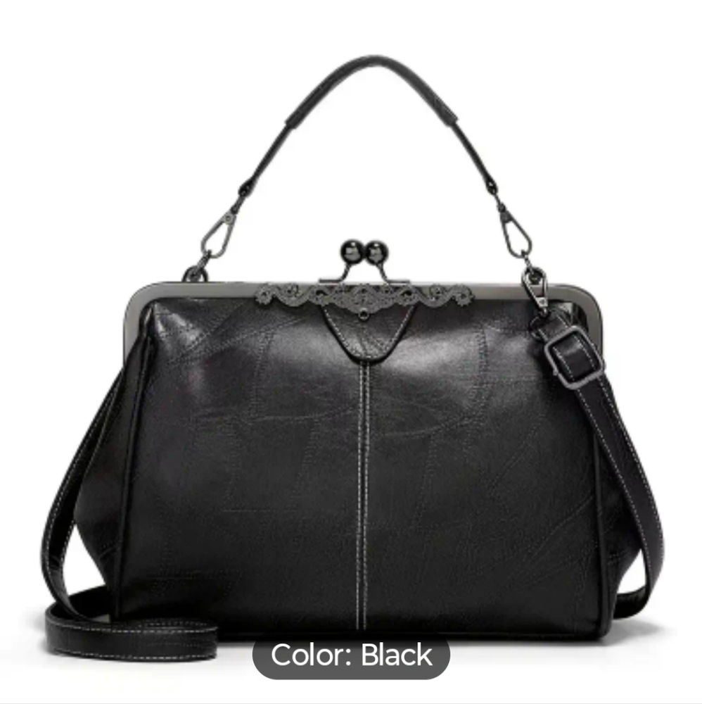 New Vintage Looking Black Women's Handbag